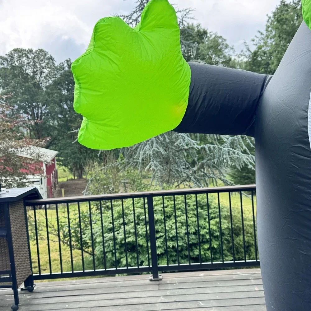 NEW‎ GEMMY 2002 Airblown Halloween Frankenstein w/ Lights Inflatable Monster 8ft